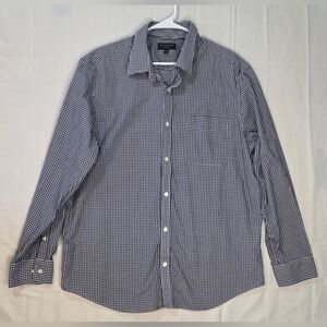 Banana Republic Soft Wash Gingham Button Down XXL Smart Casual Timeless Style